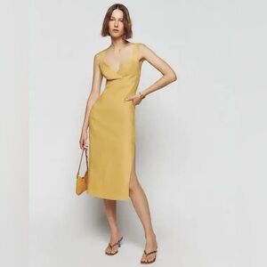 Reformation Alira Linen Midi Dress 6